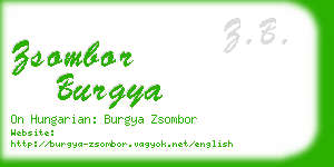 zsombor burgya business card